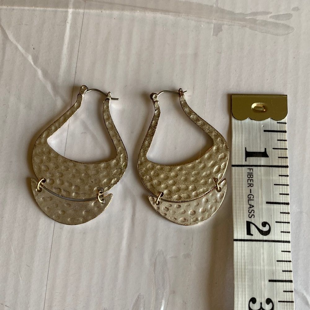 Hammered Silver Earings